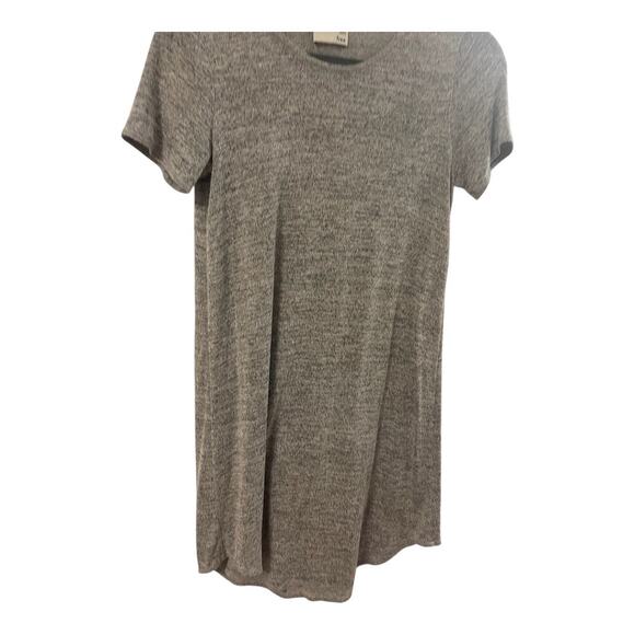 Aritzia Wilfred Free Lorelei T Shirt Dress Jersey Knit Short Sleeve Gray Size S - Picture 9 of 13